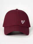 1pc Adjustable Heart Printed Baseball Cap, Outdoor/Sunscreen, Suitable For Travel, Beach, Vacation, Y2K Style, For Youth