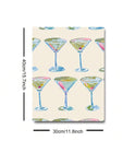 1pc Unframed Green Martini Bar Cart Art Trendy Canvas Poster Retro Cocktail Kitchen Painting Print Wall Picture For Dorm,Apartment,Dining Room,Living Room,Modern Home Decoration