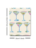 1pc Unframed Green Martini Bar Cart Art Trendy Canvas Poster Retro Cocktail Kitchen Painting Print Wall Picture For Dorm,Apartment,Dining Room,Living Room,Modern Home Decoration