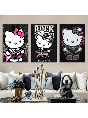 Cartoon Theme Frameless Decoration For Home Office, Bedroom, Living Room