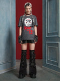 WB Horror X SHEIN 1pc Dark Punk Style Letter