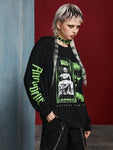 ANNABELLE x SHEIN 1pc Casual Dark Punk Style Horror Character