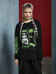 ANNABELLE x SHEIN 1pc Casual Dark Punk Style Horror Character