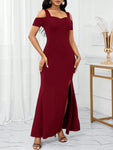 SHEIN Lady Christmas Party Dress Holiday Reception Ceremony Dress