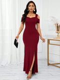 SHEIN Lady Christmas Party Dress Holiday Reception Ceremony Dress