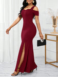 SHEIN Lady Christmas Party Dress Holiday Reception Ceremony Dress