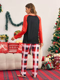 Women's Christmas Pajamas Sleepwear Party Family Matching Pajamas Santa Claus Long Sleeve Loungewear Soft Comfortable Fabric, Suitable For Holiday Family Gathering, Christmas Decorations In Fall And Winter