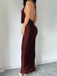 Women's Sexy Draped Neck Backless Summer Dress