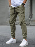 Men's New Style Workwear Cargo Pants, Multi-Pocket Jogger Outdoor Casual Trousers