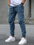 Men's New Style Workwear Cargo Pants, Multi-Pocket Jogger Outdoor Casual Trousers