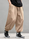 Manfinity EMRG Solid Color Drawstring Jogger Pants With Pockets