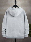 Men's Autumn/Winter Casual Fleece Lined Zip-Up Hooded Sweatshirt - MapleCo