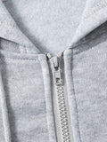 Men's Autumn/Winter Casual Fleece Lined Zip-Up Hooded Sweatshirt - MapleCo