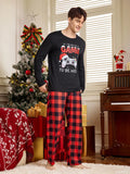 Manfinity Happy Jammies Men's Letter And Gamepad Printed Long Sleeve Loungewear Top