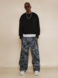 SUMWON Loose Fit All Over Printed Cargo Pant - MapleCo