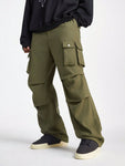 Manfinity StreetEZ Men's Casual Solid Color Cargo Pants