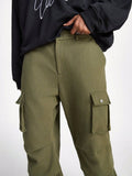 Manfinity StreetEZ Men's Casual Solid Color Cargo Pants