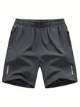 5pcs/Set Men's Quick-Drying Breathable Iced Silk Outdoor Beach Leisure Shorts For Summer