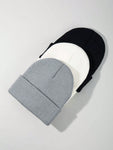 3pcs Men's Simple Solid Color Fashionable Winter Unisex Thickened Warm Winter Hat Halloween