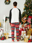 Men's Christmas Pajamas Set, Holiday Party Family Matching Reindeer - MapleCo