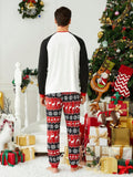 Men's Christmas Pajamas Set, Holiday Party Family Matching Reindeer - MapleCo