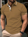 Manfinity Men's Color-Block Polo Shirt