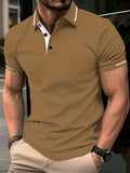 Manfinity Men's Color-Block Polo Shirt