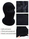 Ski Mask For Men Winter Knitted Windproof Neck Full Face Mask Balaclava Hats 1 Hole Ski Mask Fleece For Men Winter Favors Face Scarf Winter Christmas Thanksgiving New Years Holiday Gifts