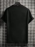 Men's Casual Letter Print Short Sleeve Crew Neck T-Shirt For Summer