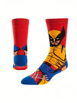 POTDEMIEL 2 Pairs Of Superhero Images Wolverine And Deadpool Socks Comfortable Cartoon Crew Socks Are Odor-Proof, Sweat-Wicking, Breathable, And Stylish - Perfect For Gifts, Parties, Everyday Wear, And Casual Events In The Marvel Heroes Series