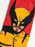 POTDEMIEL 2 Pairs Of Superhero Images Wolverine And Deadpool Socks Comfortable Cartoon Crew Socks Are Odor-Proof, Sweat-Wicking, Breathable, And Stylish - Perfect For Gifts, Parties, Everyday Wear, And Casual Events In The Marvel Heroes Series