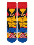 POTDEMIEL 2 Pairs Of Superhero Images Wolverine And Deadpool Socks Comfortable Cartoon Crew Socks Are Odor-Proof, Sweat-Wicking, Breathable, And Stylish - Perfect For Gifts, Parties, Everyday Wear, And Casual Events In The Marvel Heroes Series