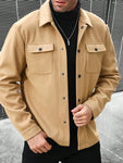 Manfinity Homme Men Flap Pocket Button Front Overcoat