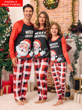 Women's Christmas Pajamas Sleepwear Party Family Matching Pajamas Santa Claus Long Sleeve Loungewear Soft Comfortable Fabric, Suitable For Holiday Family Gathering, Christmas Decorations In Fall And Winter