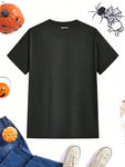 Manfinity RebelGame 1pc Men Y2K Clothes Funny Casual Fit Trendy High Street Vintage Style Pumpkin Graphic T Shirt Fall Clothes Halloween Clothes