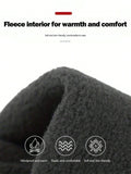 1 Pair Unisex Winter Waterproof Bicycle Gloves Outdoor Sports Skiing Running Motorcycle Touch Screen Wool Warm Anti-Slip Full-Finger Gloves Christmas Thanksgiving New Years Holiday Gifts