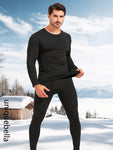 UNIQUEBELLA Thermal Underwear For Men Long Johns With Fleece Lined, Base Layer Men Cold Weather Top Bottom, Sports - MapleCo