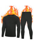 Thermal Underwear For Men, Super Warm Fleece Lined Mens Winter Base Layer Set Running Compression Long Johns