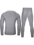 Thermal Underwear For Men, Super Warm Fleece Lined Mens Winter Base Layer Set Running Compression Long Johns