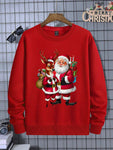 SHEIN 1pc Men's Fashion Streetwear Christmas Santa Claus - MapleCo