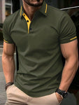 Manfinity Men's Color-Block Polo Shirt