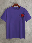 Manfinity Homme Men Rose Print Tee