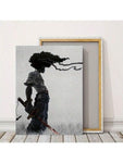 1pc African Samurai Anime Poster, Room Aesthetic Poster, Decorative Painting, Canvas Wall Art, Living Room Poster, Bedroom Painting, Home Decor, No Frame