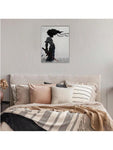 1pc African Samurai Anime Poster, Room Aesthetic Poster, Decorative Painting, Canvas Wall Art, Living Room Poster, Bedroom Painting, Home Decor, No Frame