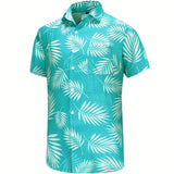 Funky Hawaiian Shirt For Men Palm Beach Shirts Tropical Vacation Shirts