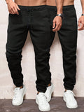 Manfinity Homme Men 2pcs Drawstring Waist Sweatpants For Autumn