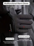 Winter Outdoor Sports Cycling Warm Gloves, Windproof Waterproof Fleece Lined Unisex Gloves, Christmas/Thanksgiving/New Year Holiday Gift