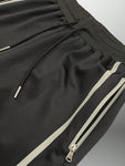 Mens Stripe Tape Zip Up Jacket And  Jogger Set Co-Ord Long Sleeve Two-Piece Set