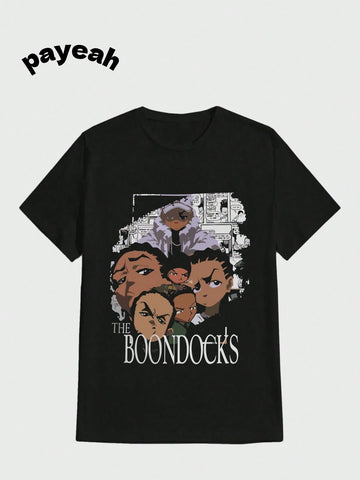 Stylish Hip-Hop Style Washed T-Shirt Adult The Boondocks Soft Tour 2024 T-Shirts 90s Cool For Music Fan Men Shirts