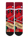 Disney 1 Pair Super Hero Deadpool Cartoon Socks, Novelty Socks With Character Graphic Design For Men And Women